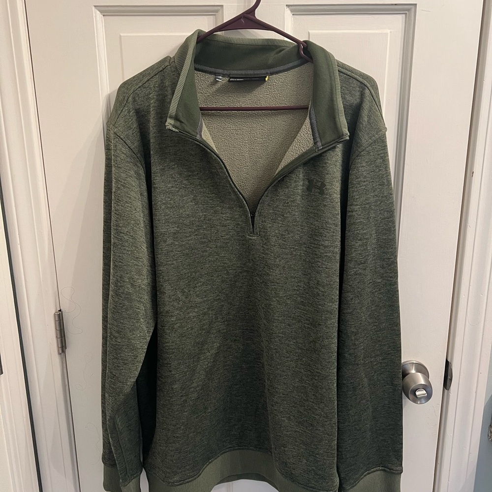 Under Armour Men's Olive Zip-Up Sweater
